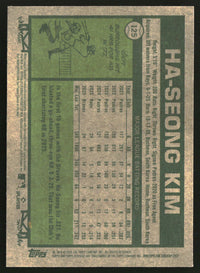 Ha-Seong Kim 2026 Topps Heritage #125 Chrome Pink Sparkle Refractors