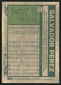 Salvador Perez 2026 Topps Heritage #320 Chrome Pink Sparkle Refractors