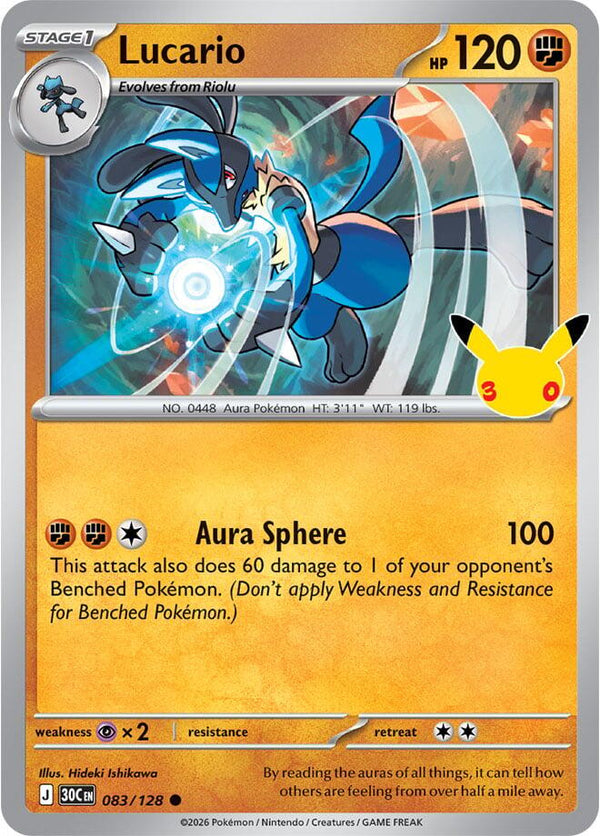 Lucario (083/128) [Mega Evolution: 30th Celebration]