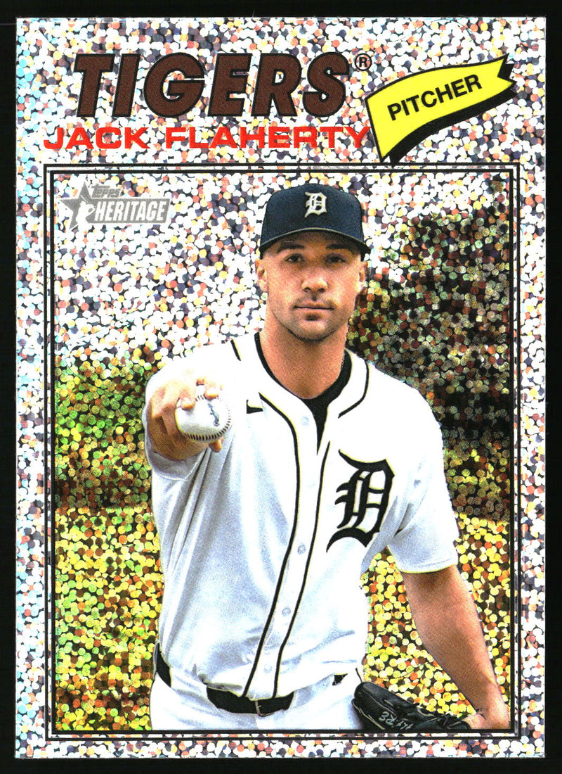 Jack Flaherty 2025 Topps Heritage #304 Chrome Silver Sparkle Refractor
