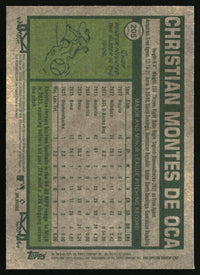 Christian Montes De Oca 2026 Topps Heritage #205 Silver Sparkle Refractors RC