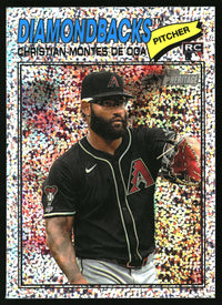 Christian Montes De Oca 2026 Topps Heritage #205 Silver Sparkle Refractors RC