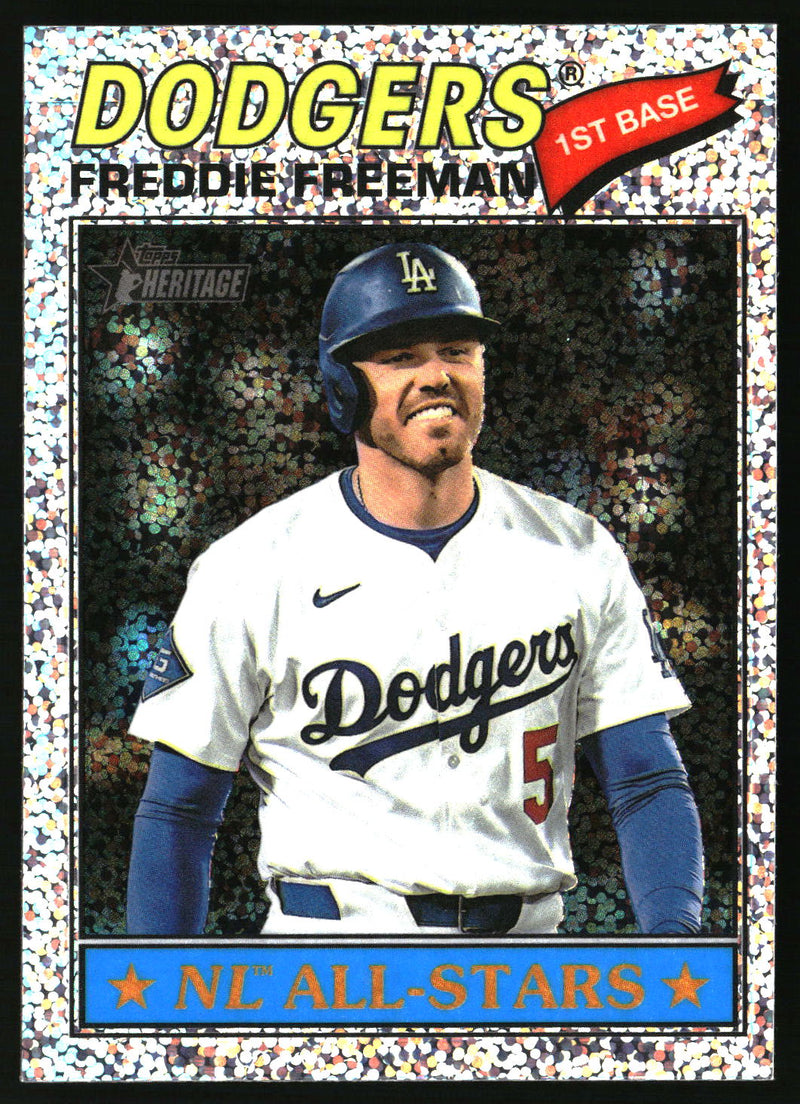 Freddie Freeman 2026 Topps Heritage #350 Chrome Silver Sparkle Refractors