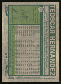 Teoscar Hernández 2026 Topps Heritage #93 Chrome Silver Sparkle Refractors