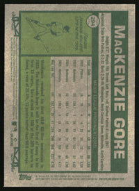 MacKenzie Gore 2026 Topps Heritage #294 Chrome Silver Sparkle Refractors