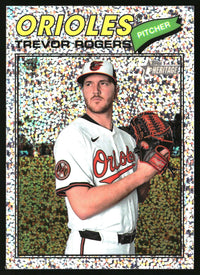 Trevor Rogers 2026 Topps Heritage #237 Chrome Silver Sparkle Refractors