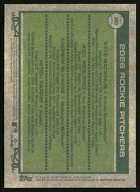 2026 Rookie Pitchers 2026 Topps Heritage #393 Chrome Silver Sparkle Refractors