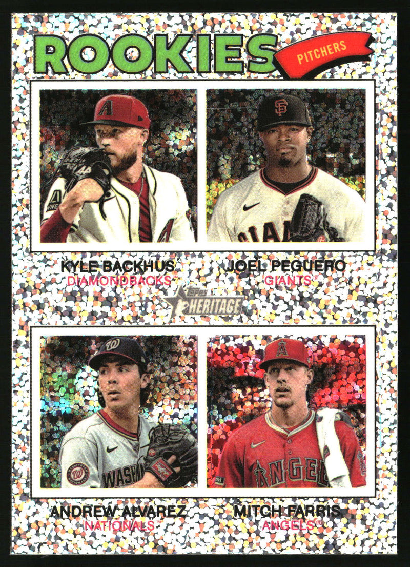 2026 Rookie Pitchers 2026 Topps Heritage #393 Chrome Silver Sparkle Refractors