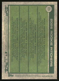 2026 Rookie Pitchers 2026 Topps Heritage #375 Chrome Silver Sparkle Refractors