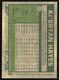 Ke'Bryan Hayes 2026 Topps Heritage #151 Chrome Silver Sparkle Refractors