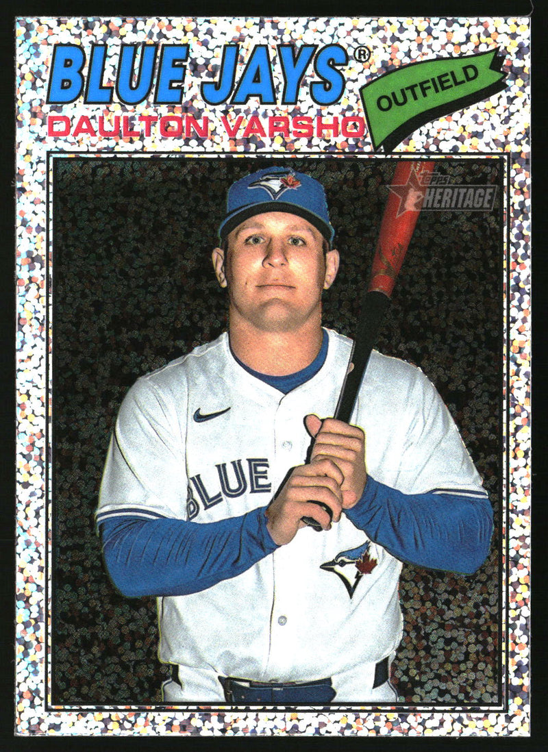 Daulton Varsho 2026 Topps Heritage #223 Chrome Silver Sparkle Refractors