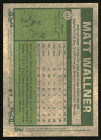 Matt Wallner 2026 Topps Heritage #319 Chrome Silver Sparkle Refractors