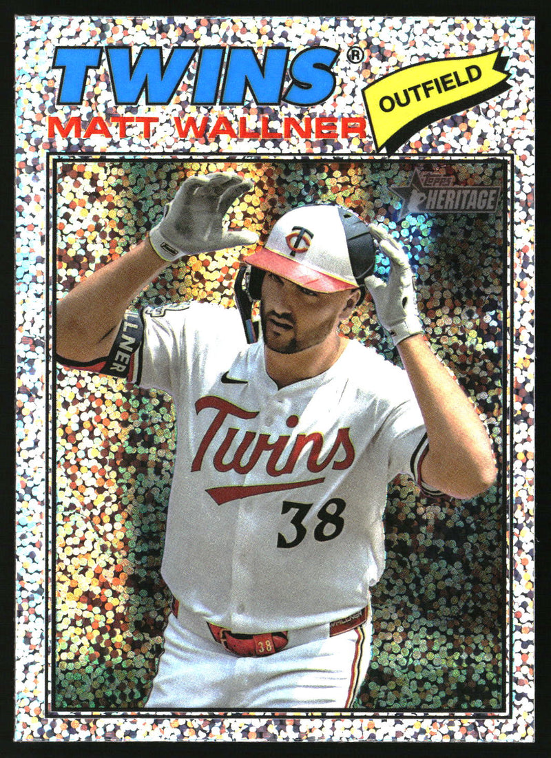 Matt Wallner 2026 Topps Heritage #319 Chrome Silver Sparkle Refractors