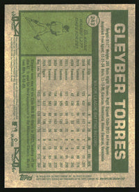 Gleyber Torres 2026 Topps Heritage #243 Chrome Silver Sparkle Refractors