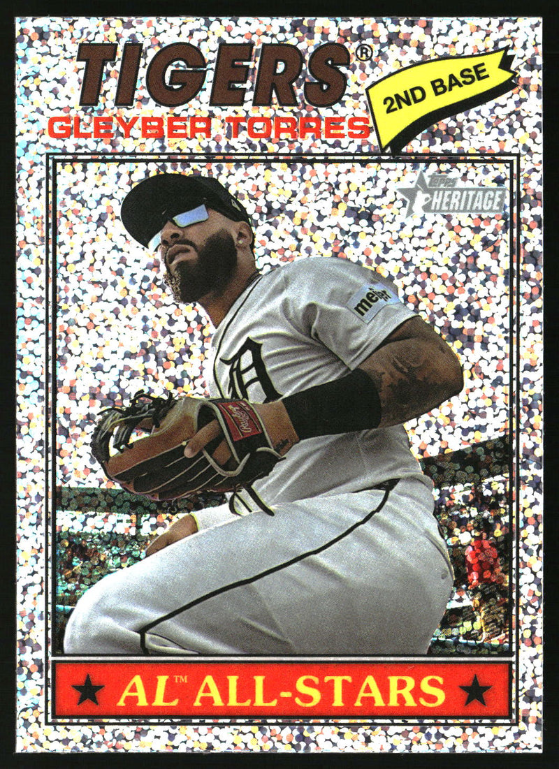 Gleyber Torres 2026 Topps Heritage #243 Chrome Silver Sparkle Refractors