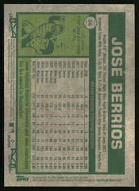 José Berríos 2026 Topps Heritage #56 Chrome Aqua Sparkle Refractors
