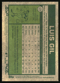 Luis Gil 2026 Topps Heritage #123 Chrome Aqua Sparkle Refractors