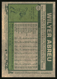 Wilyer Abreu 2026 Topps Heritage #362 Chrome Aqua Sparkle Refractors