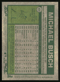 Michael Busch 2026 Topps Heritage #305 Chrome Aqua Sparkle Refractors