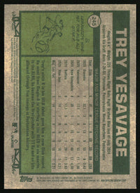 Trey Yesavage 2026 Topps Heritage #245 Chrome Aqua Sparkle Refractors RC