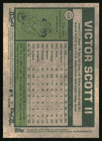 Victor Scott II 2026 Topps Heritage #318 Chrome Aqua Sparkle Refractors