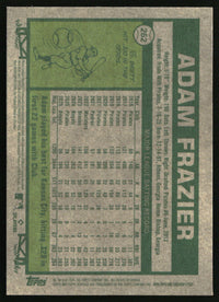 Adam Frazier 2026 Topps Heritage #262 Chrome Aqua Sparkle Refractors