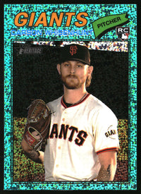 Carson Whisenhunt 2026 Topps Heritage #79 Chrome Aqua Sparkle Refractors RC