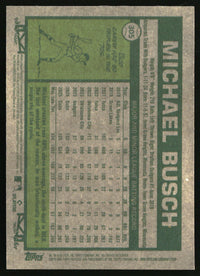 Michael Busch 2026 Topps Heritage #305 Chrome Aqua Sparkle Refractors