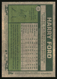 Harry Ford 2026 Topps Heritage #59 Chrome Aqua Sparkle Refractors RC