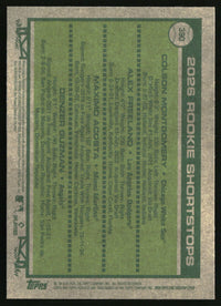2026 Rookie Shortstops 2026 Topps Heritage #390 Chrome Aqua Sparkle Refractors