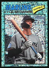 Kyle Stowers 2026 Topps Heritage #395 Chrome Aqua Sparkle Refractors