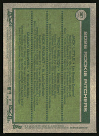 2026 Rookie Pitchers 2026 Topps Heritage #387 Chrome Aqua Sparkle Refractors