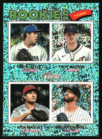 2026 Rookie Pitchers 2026 Topps Heritage #387 Chrome Aqua Sparkle Refractors