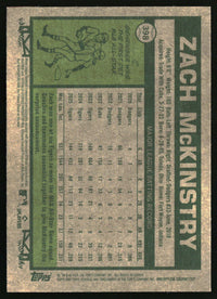 Zach McKinstry 2026 Topps Heritage #398 Chrome Aqua Sparkle Refractors