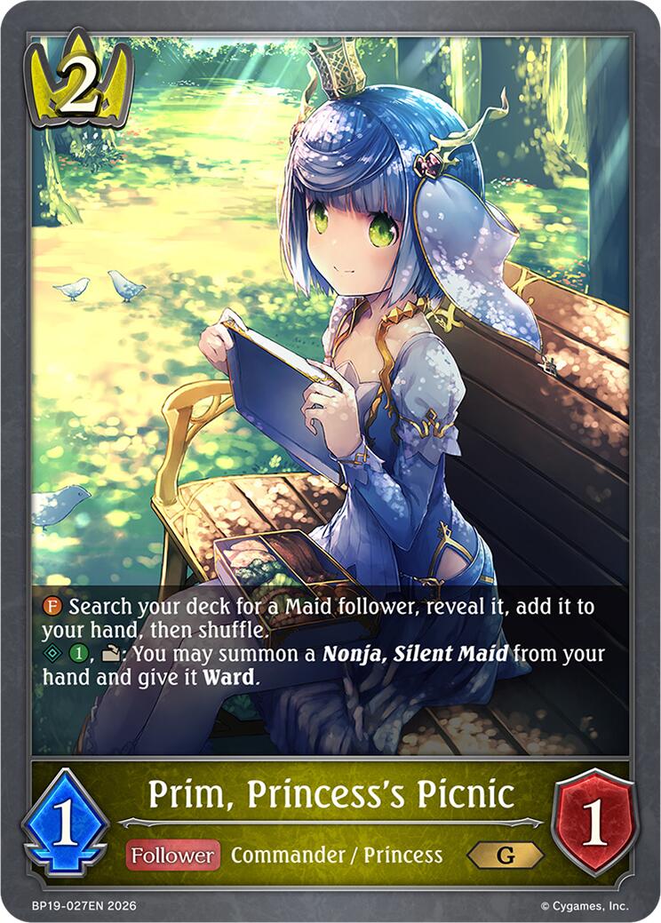 Prim, Princess's Picnic (BP19-027EN) [Eightfold Retribution]