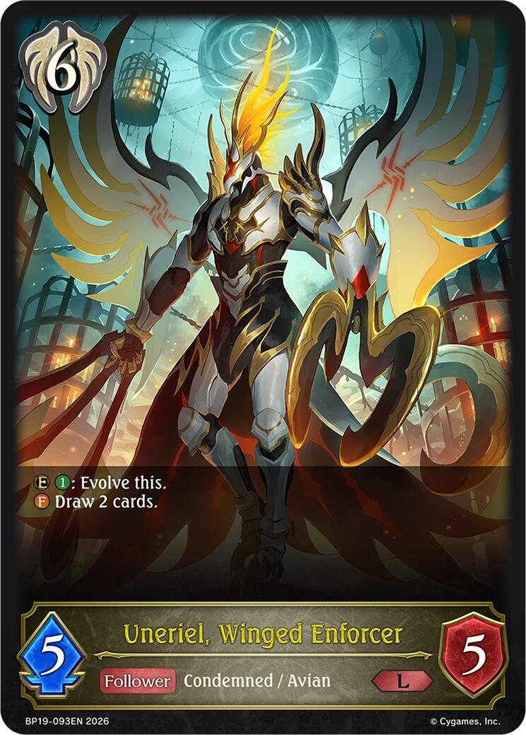 Uneriel, Winged Enforcer (BP19-093EN) [Eightfold Retribution]