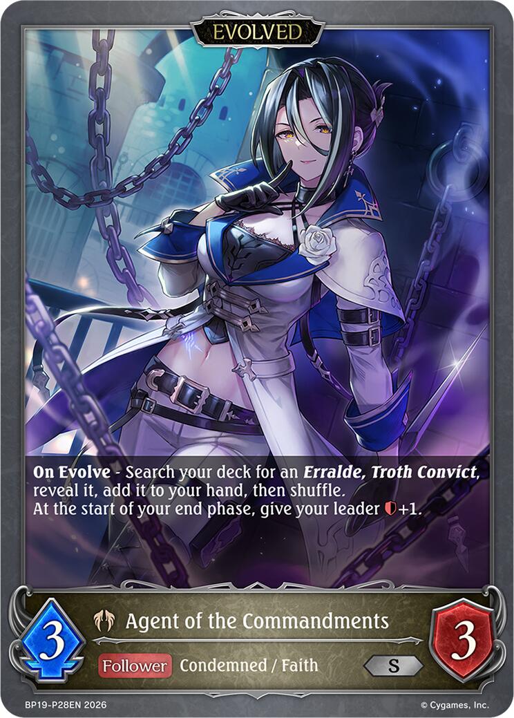 Agent of the Commandments (Evolved) - P28EN (Foil) (BP19-P28EN) [Eightfold Retribution]