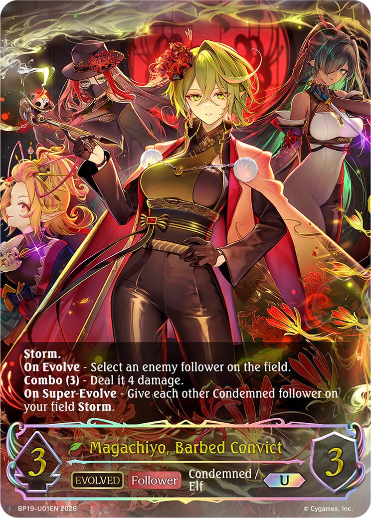 Magachiyo, Barbed Convict (Evolved) - U01EN (Foil) (BP19-U01EN) [Eightfold Retribution]