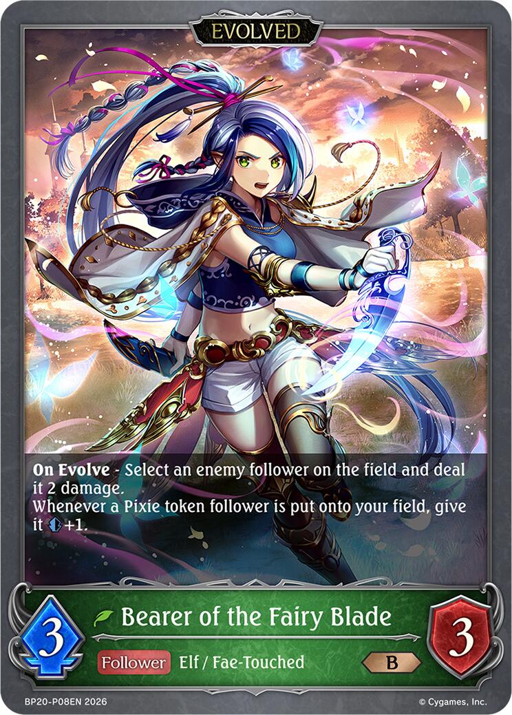 Bearer of the Fairy Blade (Evolved) - P08EN (Foil) (BP20-P08EN) [Omens and Heirs]