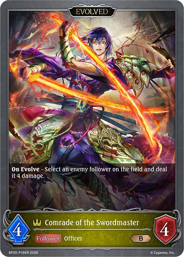 Comrade of the Swordmaster (Evolved) - P18EN (Foil) (BP20-P18EN) [Omens and Heirs]