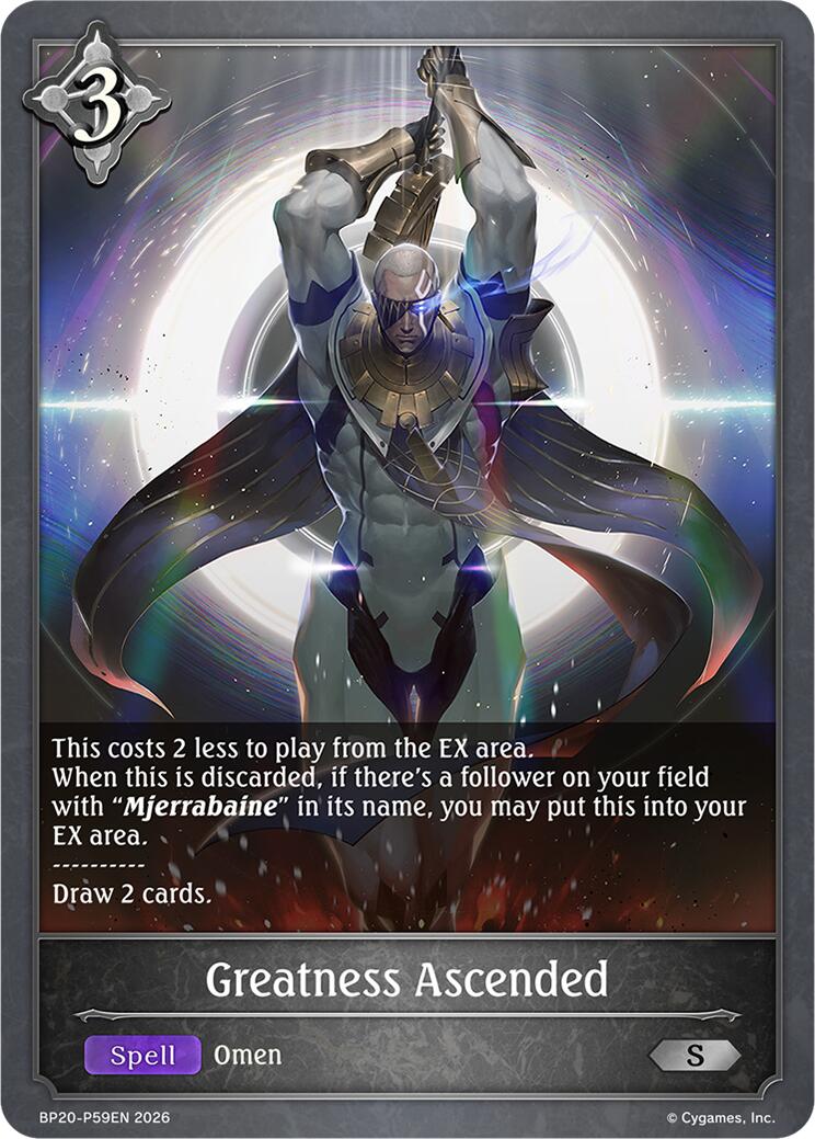Greatness Ascended - P59EN (Foil) (BP20-P59EN) [Omens and Heirs]