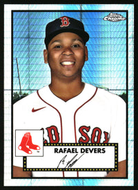 Rafael Devers 2021 Topps Chrome Platinum Anniversary #213 Prism Refractor