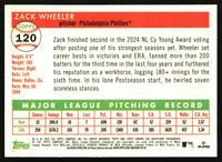 Zack Wheeler 2025 Topps Chrome Platinum #120 Prism Refractors