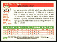 Luis Contreras 2025 Topps Chrome Platinum #345 Prism Refractors RC