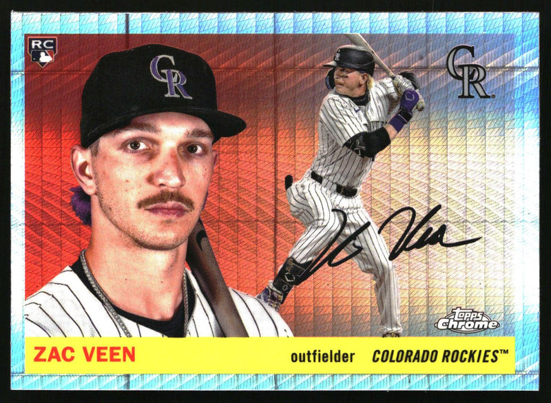 Zac Veen 2025 Topps Chrome Platinum #325 Prism Refractors RC