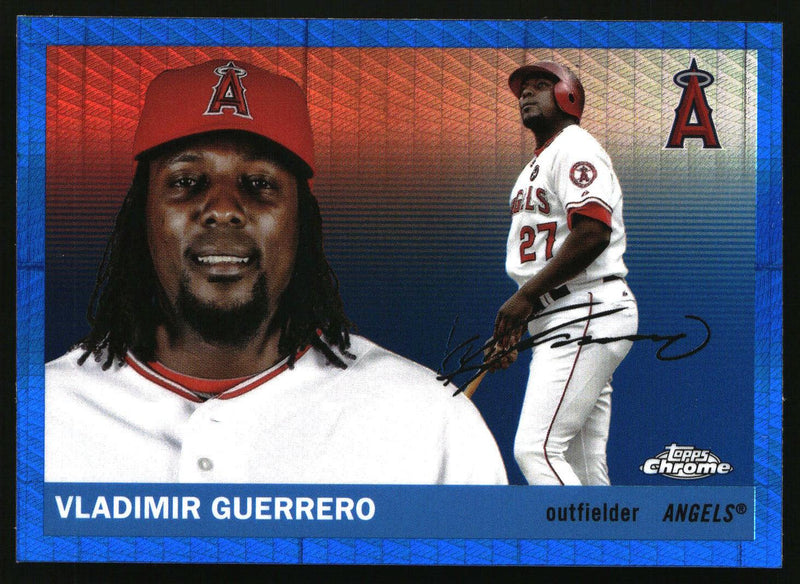 Vladimir Guerrero 2025 Topps Chrome Platinum #370 Blue Prism Refractors