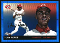 Tony Perez 2025 Topps Chrome Platinum #457 Blue Prism Refractors