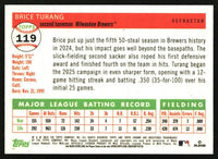 Brice Turang 2025 Topps Chrome Platinum #119 Refractors