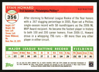 Ryan Howard 2025 Topps Chrome Platinum #356 Refractors