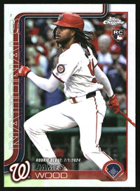 James Wood 2025 Topps Chrome Update #USC95 Refractors